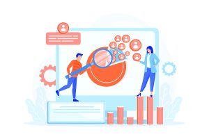 Marketers reviewing the right social media platforms for clients.
