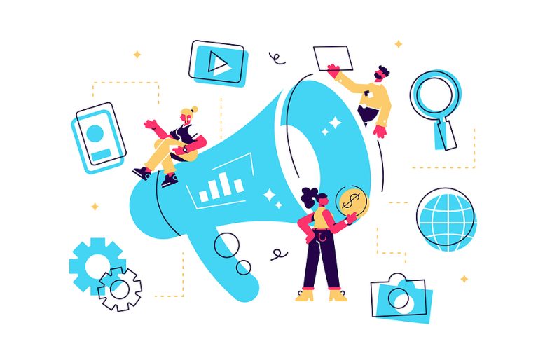 Marketers using various outbound marketing tools for soft marketing.