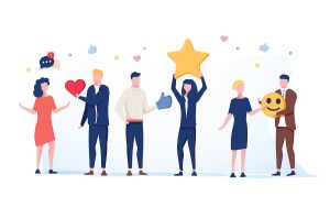 Clients feeling connected and satisfied with their service.